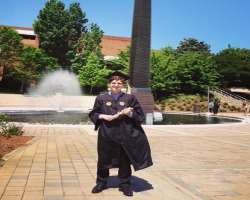 He studied at Georgia Institute of Technology and earned a degree in computer science in May 2016.